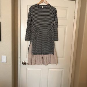 Black striped tunic.